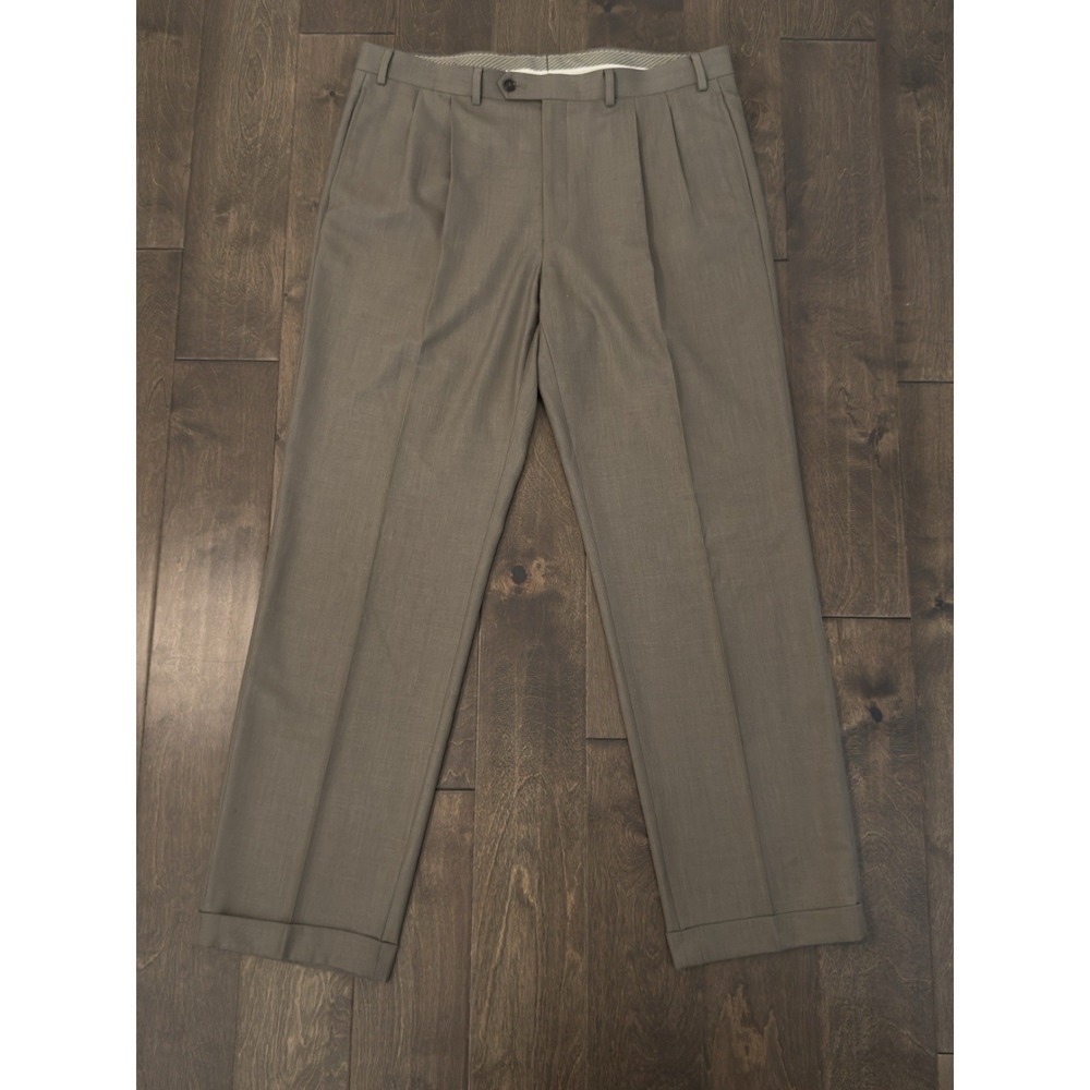 Ralph Lauren Olive Green Pleated Dress Pants 38x33